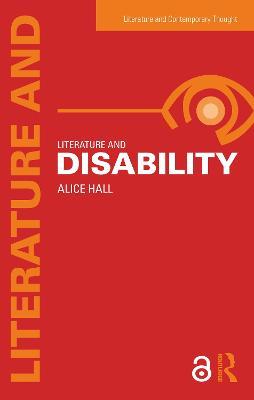 Literature and Disability - Alice Hall - cover