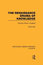 The Renaissance Drama of Knowledge: Giordano Bruno in England