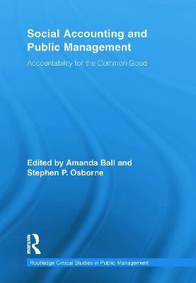 Social Accounting and Public Management: Accountability for the Public Good - cover