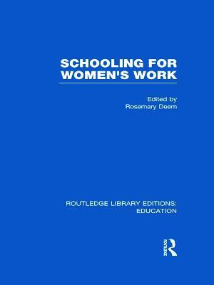 Schooling for Women's Work - cover