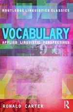 Vocabulary: Applied Linguistic Perspectives