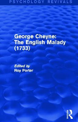 George Cheyne: The English Malady (1733) - cover