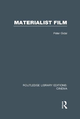 Materialist Film - Peter Gidal - cover