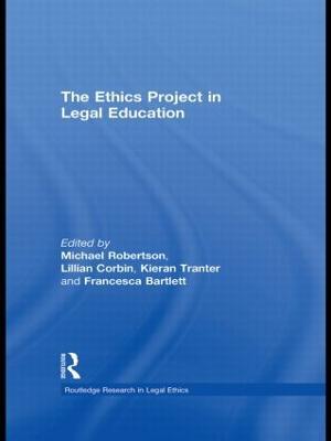 The Ethics Project in Legal Education - cover