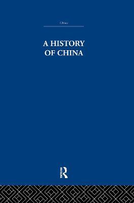 A History of China - Wolfram Eberhard - cover