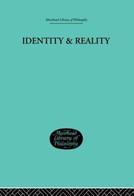 Identity & Reality - Meyerson, Emile - cover