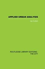 Applied Urban Analysis: A critique and synthesis