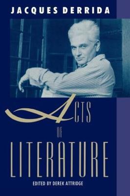 Acts of Literature - Jacques Derrida - cover