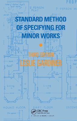 Standard Method of Specifying for Minor Works - L. Gardiner - cover