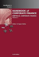 Handbook of Empirical Corporate Finance: Empirical Corporate Finance
