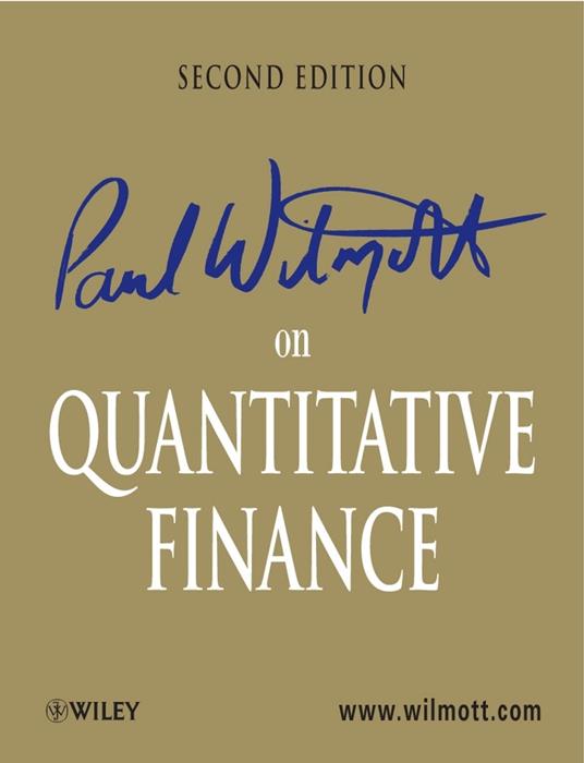 Paul Wilmott on Quantitative Finance, 3 Volume Set - Paul Wilmott - cover