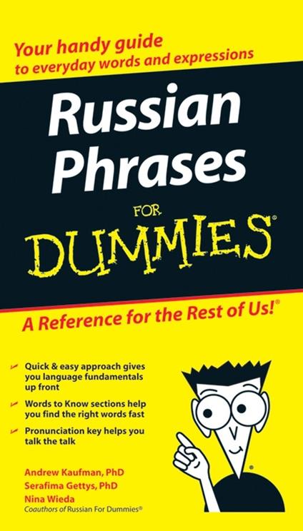Russian Phrases For Dummies - Andrew D. Kaufman,Serafima Gettys - cover