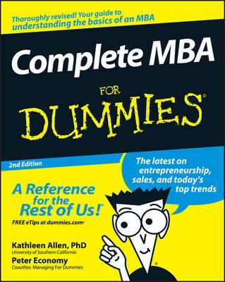 Complete MBA For Dummies - Kathleen Allen,Peter Economy - cover