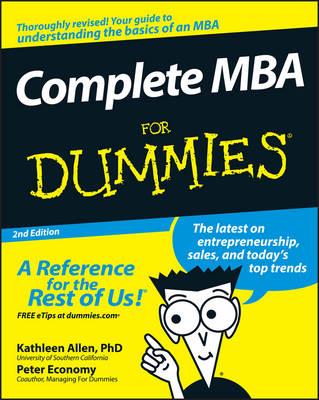 Complete MBA For Dummies - Kathleen Allen,Peter Economy - cover