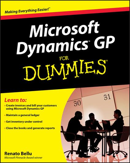 Microsoft Dynamics GP For Dummies - Renato Bellu - cover