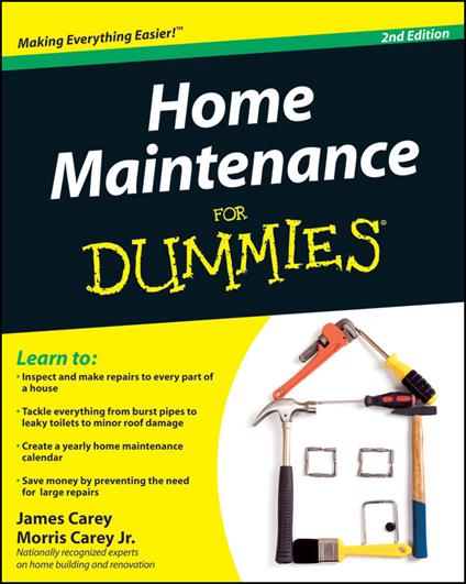 Home Maintenance For Dummies - James Carey,Morris Carey - cover