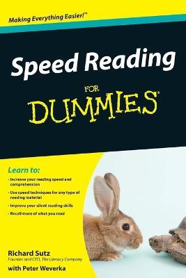 Speed Reading For Dummies - Richard Sutz - cover