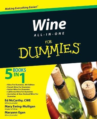 Wine All-in-One For Dummies - Ed McCarthy,Mary Ewing-Mulligan,Maryann Egan - cover