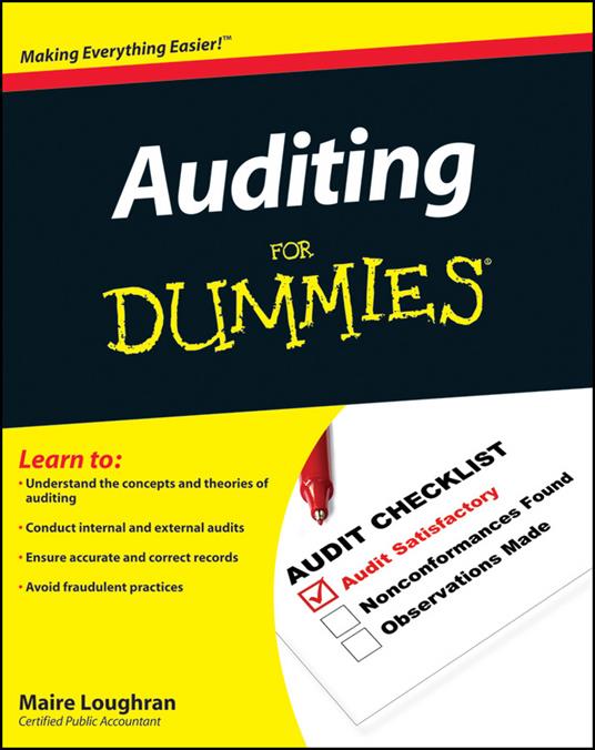 Auditing For Dummies - Maire Loughran - cover