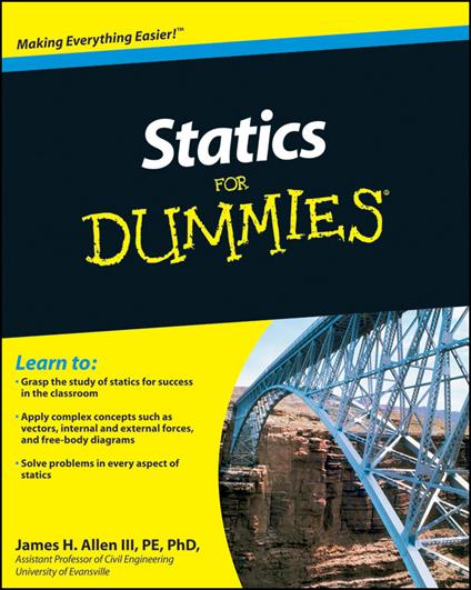 Statics For Dummies - James H. Allen - cover