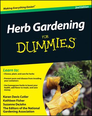 Herb Gardening For Dummies - Karan Davis Cutler,Kathleen Fisher,Suzanne DeJohn - cover