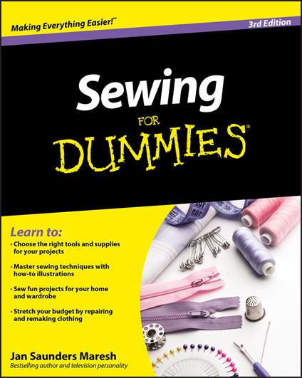 Sewing For Dummies - Jan Saunders Maresh - cover