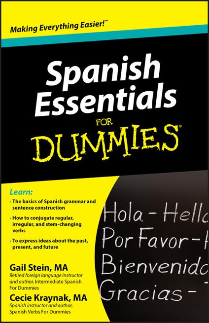 Spanish Essentials For Dummies - Gail Stein,Mary Kraynak - cover