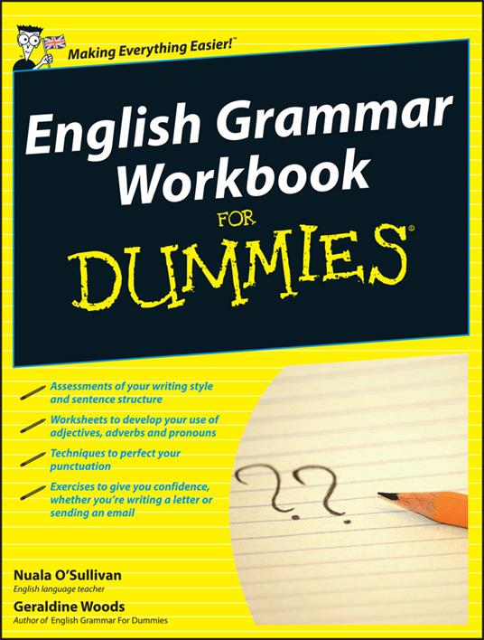 English Grammar Workbook For Dummies - Nuala O'Sullivan,Geraldine Woods - cover