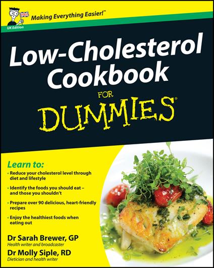 Low-Cholesterol Cookbook For Dummies - Sarah Brewer,Molly Siple - cover