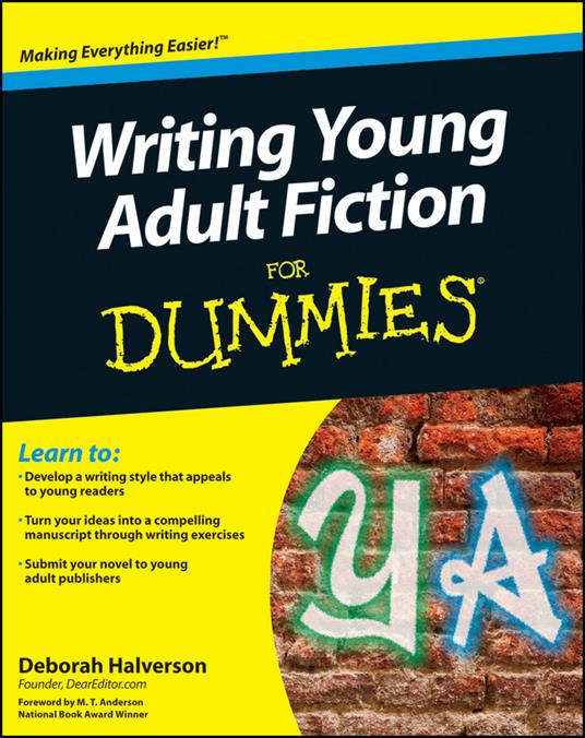 Writing Young Adult Fiction For Dummies - Deborah Halverson - cover