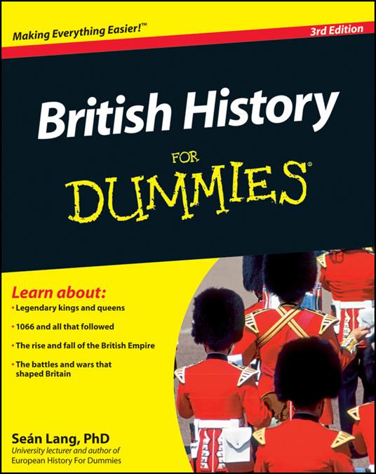 British History For Dummies - Seán Lang - cover