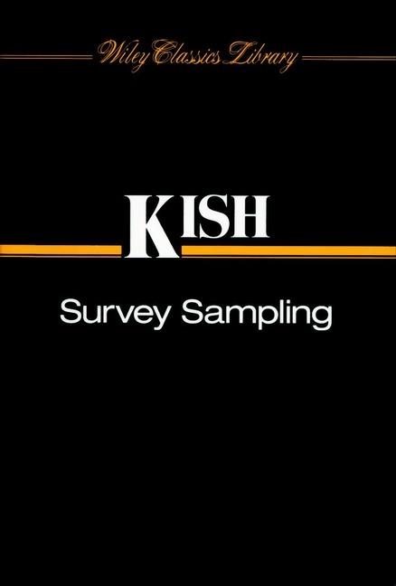 Survey Sampling - Leslie Kish - cover