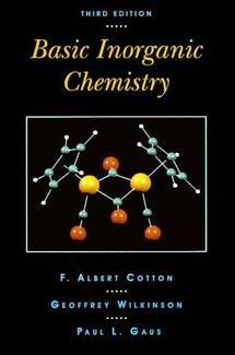 Basic Inorganic Chemistry - F. Albert Cotton,Geoffrey Wilkinson,Paul L. Gaus - cover