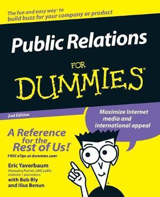 Public Relations For Dummies - Eric Yaverbaum - cover