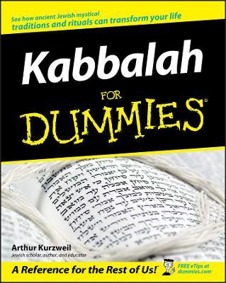 Kabbalah For Dummies - Arthur Kurzweil - cover