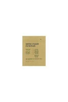 Middle English Dictionary  Fascicle V.1 - cover