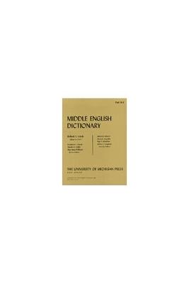 Middle English Dictionary: W.1 - cover