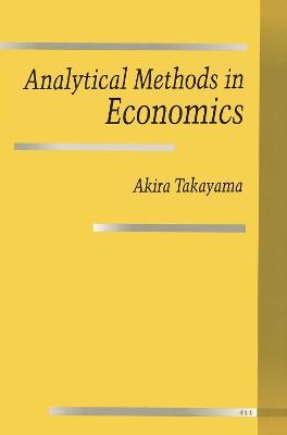 Analytical Methods in Economics - Akira Takayama - cover