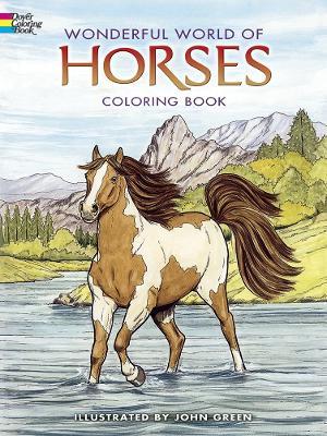 Wonderful World of Horses Coloring Book - John Green,W. W. Denslow - cover