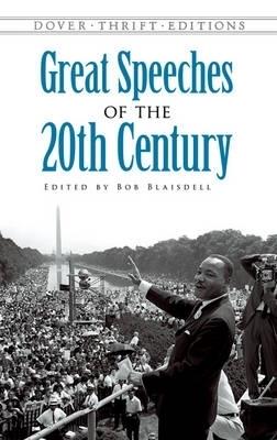 Great Speeches of the 20th Century - Bob Blaisdell - cover