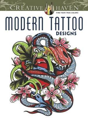 Creative Haven Modern Tattoo Designs Coloring Book - Erik Siuda - cover