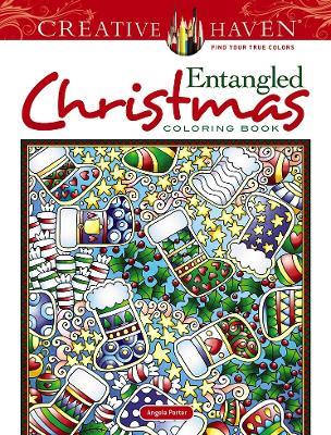 Creative Haven Entangled Christmas Coloring Book - Angela Porter - cover