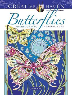 Creative Haven Butterflies Flights of Fancy Coloring Book - Marjorie Sarnat - cover