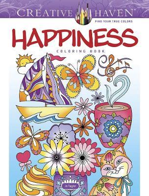 Creative Haven Happiness Coloring Book - Jo Taylor - cover