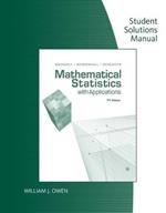 Student Solutions Manual for Wackerly/Mendenhall/Scheaffer's  Mathematical Statistics with Applications, 7th