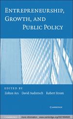Entrepreneurship, Growth, and Public Policy