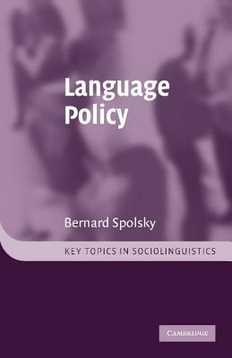 Language Policy - Bernard Spolsky - cover