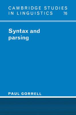 Syntax and Parsing - Paul Gorrell - cover