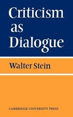 Criticism As Dialogue