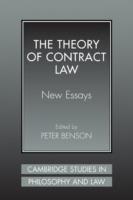 The Theory of Contract Law: New Essays - cover
